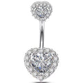 Double Heart Belly Ring
