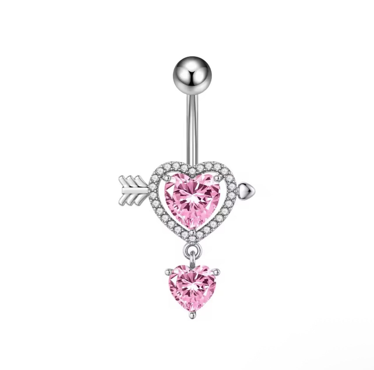 Pink Cupid Dangle Ring