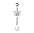 Butterfly Bow Drop Dangle Belly Ring